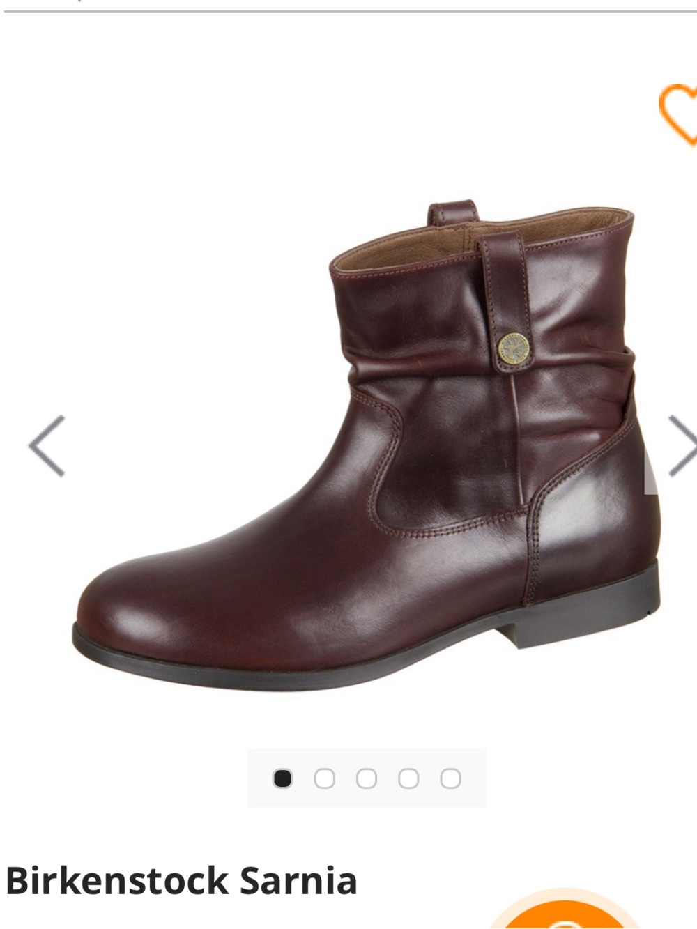 Birkenstock Sarnia Bootie Boots Brown Leather